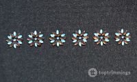 2014 F 02 - Pedrería flor / Flower rhinestones / Strass fleurs